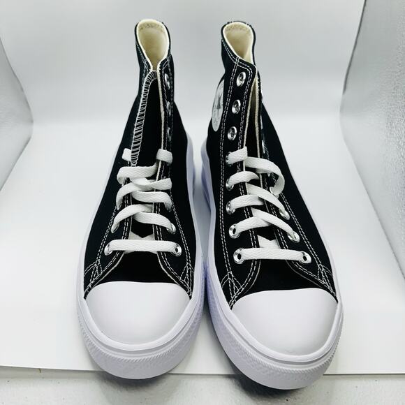 Converse Chuck Taylor All Star High Move Black White Size 8 WOMENS 568497C - Picture 4 of 7